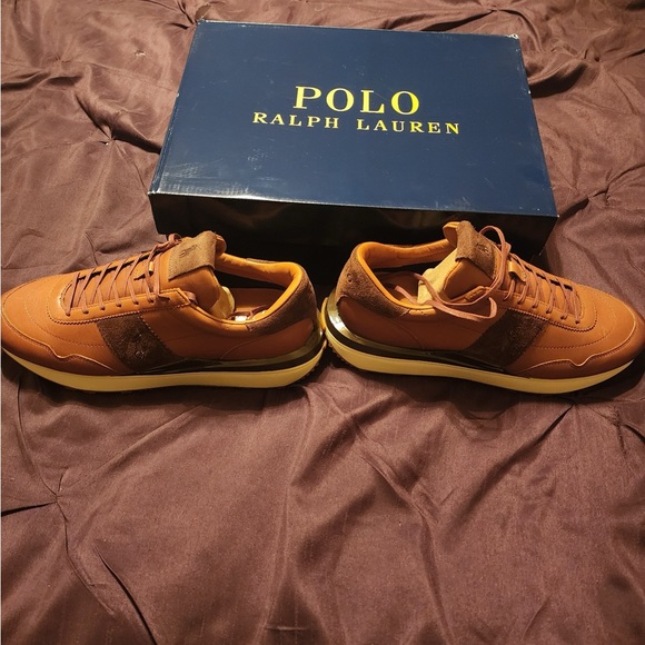 Brand New Real Leather Ralph Lauren Polo Shoes. Never Worn. Size 10 - Picture 2 of 2